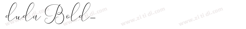 0duda Bold字体转换